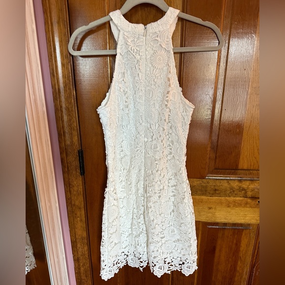 Lulu’s Love Poem Ivory Lace Mini Dress - Picture 5 of 10